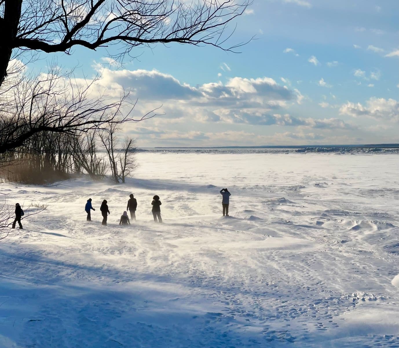 L'hiver près du fleuve., Robert Perrault, 2025